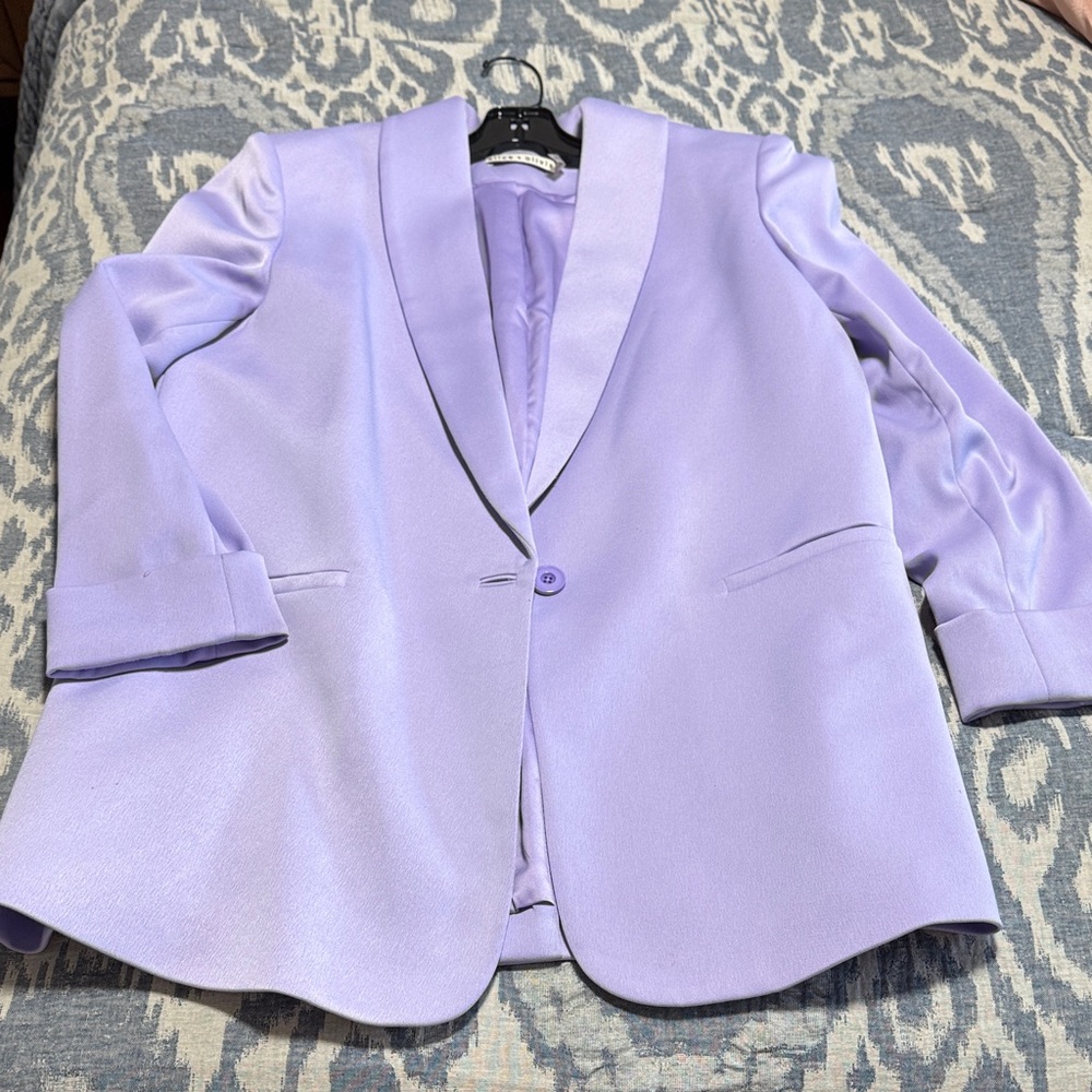 Alice + Olivia Light Purple Women's Blazer